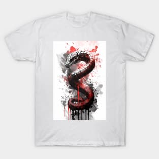 Black Mamba Ink Painting T-Shirt